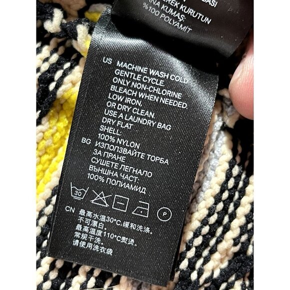 H&M Diamond Pattern 3D Women's Open Cardigan Sz S - Picture 7 of 8